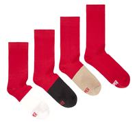 CAMPER Odd Socks Pack - Unisex Socks - White,Black,Red, size S, Cotton fabric