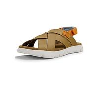 Camper Oruga K800430 - Sandalias infantiles con correa X-Stop, Color marrón medio., 25 EU