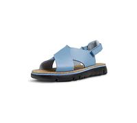 Camper Oruga Sandal K200157, Sandalia Plana Mujer, Azul Medio 047, 37 EU