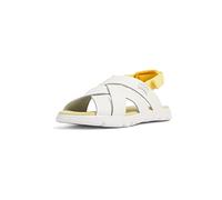 Camper Oruga Sandal K800430, Sandalia Plana Niñas, Naturaleza Blanca 011, 27 EU