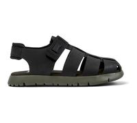 CAMPER Oruga - Sandals for Boys - Black, size 34, Smooth leather/Cotton fabric