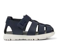 CAMPER Oruga - Sandals for Boys - Blue, size 25, Smooth leather/Cotton fabric