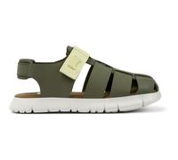CAMPER Oruga - Sandals for Boys - Green, size 25, Smooth leather/Cotton fabric