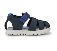 CAMPER Oruga - Sandals for First walkers - Blue, size 22, Smooth leather/Cotton fabric