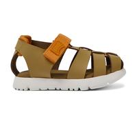 CAMPER Oruga - Sandals for First walkers - Brown, size 22, Smooth leather/Cotton fabric