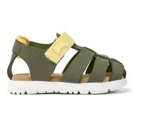 CAMPER Oruga - Sandals for First walkers - Green, size 24, Smooth leather/Cotton fabric