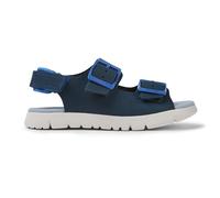 CAMPER Oruga - Sandals for Girls - Blue, size 26, Smooth leather/Cotton fabric