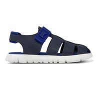 CAMPER Oruga - Sandals for Girls - Blue, size 28, Smooth leather/Cotton fabric