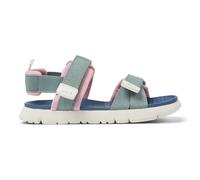 CAMPER Oruga - Sandals for Girls - Green, size 25, Cotton fabric