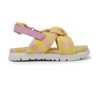 CAMPER Oruga - Sandals for Girls - Pink,Yellow, size 32, Cotton fabric