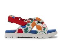 CAMPER Oruga - Sandals for Girls - White,Red,Blue, size 29, Cotton fabric
