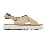 Camper Oruga - Sandalias Oruga con espalda cruzada para mujer, Beige medio 053, 35 EU
