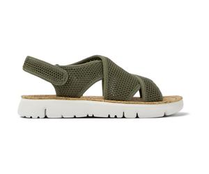 CAMPER Oruga - Sandals for Women - Green, size 38, Cotton fabric