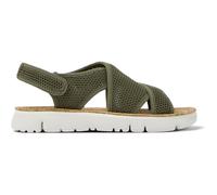 Camper Oruga Sandal K201562, Sandalia Plana Mujer, Verde Medio 001, 40 EU