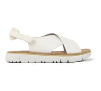 CAMPER Oruga - Sandals for Women - White, size 41, Smooth leather/Cotton fabric