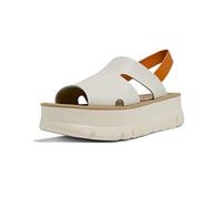 Camper Oruga Up-k200848, Sandalias con Cuña Mujer, White Natural, 37 EU
