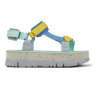 CAMPER Oruga Up - Sandals for Women - Blue,Grey,Yellow, size 42, Smooth leather