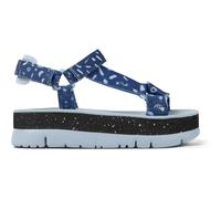 CAMPER Oruga Up - Sandals for Women - Blue, size 37, Cotton fabric