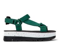 CAMPER Oruga Up - Sandals for Women - Green, size 37, Cotton fabric