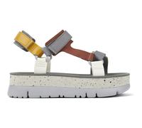 CAMPER Oruga Up - Sandals for Women - Grey,Orange,White, size 37, Smooth leather