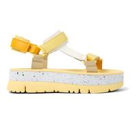 CAMPER Oruga Up - Sandals for Women - Orange,Yellow,Beige, size 38, Smooth leather