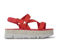 CAMPER Oruga Up - Sandals for Women - Red, size 40, Cotton fabric