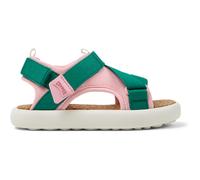 CAMPER Pelotas Flota - Sandals for Girls - Pink,Green, size 25, Cotton fabric