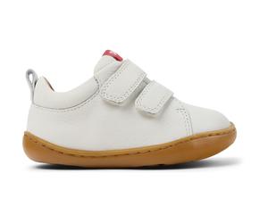 CAMPER Peu - Hook and loop for Boys - White, size 21, Smooth leather