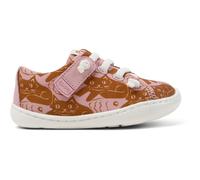 CAMPER Peu - Smart casual shoes for First walkers - Pink,Brown, size 25, Cotton fabric/Smooth leather