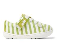 CAMPER Peu - Smart casual shoes for First walkers - White,Green, size 24, Cotton fabric/Smooth leather