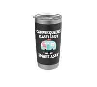 Camper Queens Classy Sassy And A But Smart Assy Flamingo RV Vaso térmico de acero inoxidable de doble pared