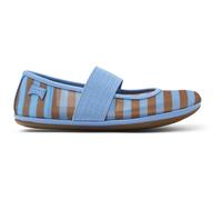 CAMPER Right - Ballerinas for Girls - Blue,Brown, size 26, Cotton fabric/Smooth leather