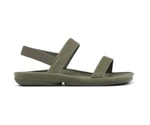 CAMPER Right Isla - Sandals for Women - Green, size 38, Smooth leather