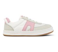 CAMPER Runner - Smart casual shoes for Girls - White,Beige,Pink, size 34, Cotton fabric/Smooth leather