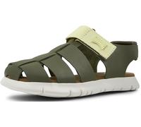 CAMPER Oruga - Sandals for Boys - Green, size 38, Smooth leather/Cotton fabric