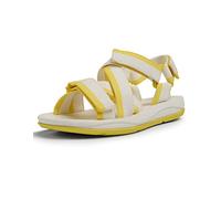 Camper Sandalia plana para mujer, Blanco Natural, 36 EU