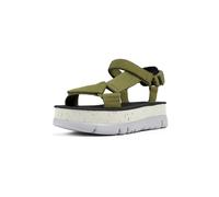 Camper Sandalias de cuña para mujer Oruga Up-k200851, Verde Medio 020, 36 EU