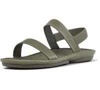 Camper Sandalias Right Isla para mujer, talla mediana, color verde 38 EU