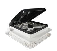 Camper tamaño del agujero 280mm DC12V ventilador de escape Control Manual con mosquitera acero inoxidable for caravana yates ventilación coche