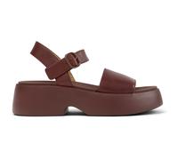 CAMPER Tasha - Sandals for Women - Burgundy, size 35, Smooth leather