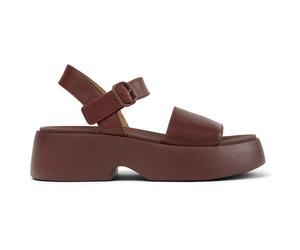 CAMPER Tasha - Sandals for Women - Burgundy, size 41, Smooth leather