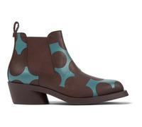 CAMPER Twins - Ankle boots for Women - Burgundy,Black, size 39, Smooth leather