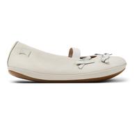 CAMPER Twins - Ballerinas for Girls - White, size 38, Smooth leather