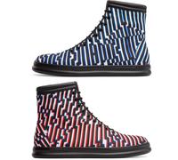 CAMPER Twins by Cristian Zuzunaga - Ankle boots for Men - Red,Black,Blue, size 40, Cotton fabric/Smooth leather
