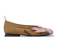 CAMPER Twins - Flat shoes for Women - Brown,Burgundy,Pink, size 36, Cotton fabric