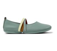 CAMPER Twins - Flat shoes for Women - Green, size 39, Smooth leather