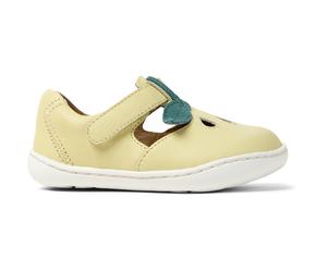 CAMPER Twins - Hook and loop for First walkers - Yellow, size 21, Smooth leather