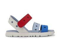 CAMPER Twins - Sandals for Girls - Blue,White,Red, size 35, Smooth leather