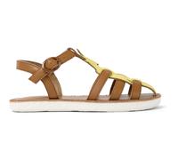 CAMPER Twins - Sandals for Girls - Brown,Yellow,Pink, size 32, Smooth leather