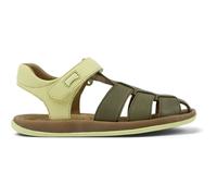 CAMPER Twins - Sandals for Girls - Green,Yellow, size 26, Smooth leather